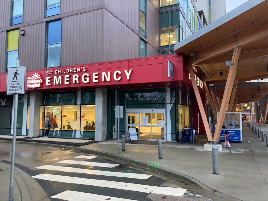 Exterior of the BC Children's Emergency Department